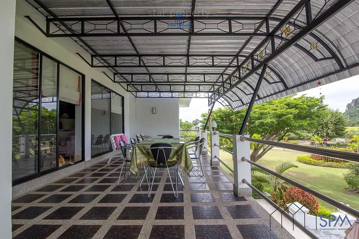 Spacious Single-Story Villa with Lush Views and Open Living in Cha-Am