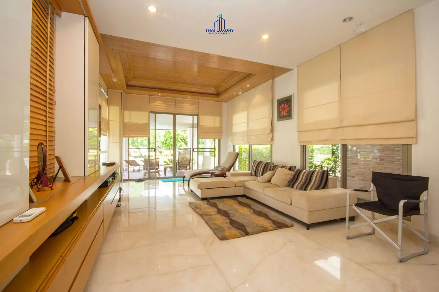 Spacious 3-Bedroom Two-Story Home with Private Pool and Lush Tropical Gardens in Cha-Am