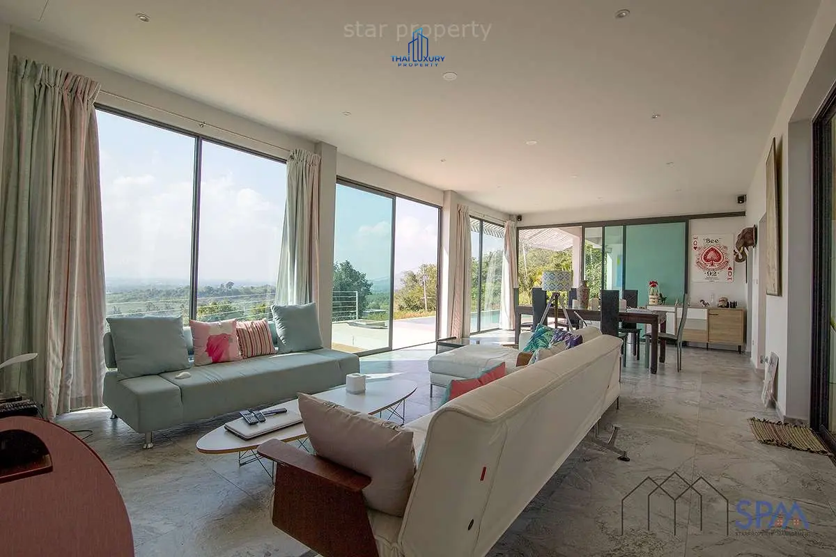 Modern 3-Bedroom Home with Infinity Pool and Stunning Hill Views