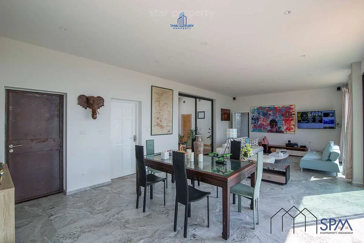 Modern 3-Bedroom Home with Infinity Pool and Stunning Hill Views
