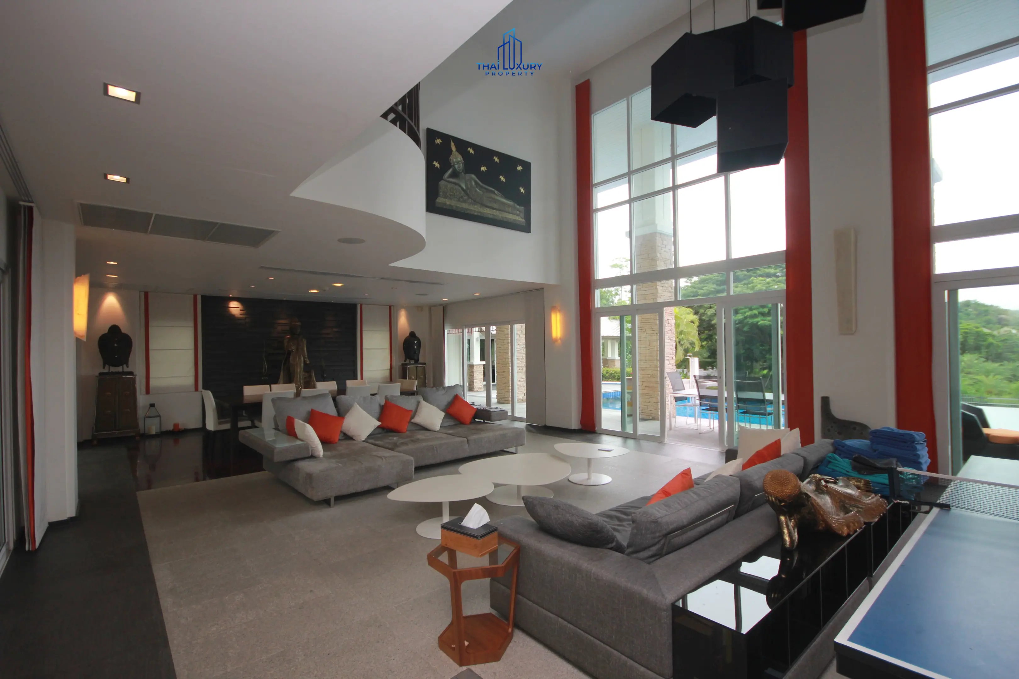 Spacious 9-Bedroom Modern Home with Pool and Garden in Cha-Am