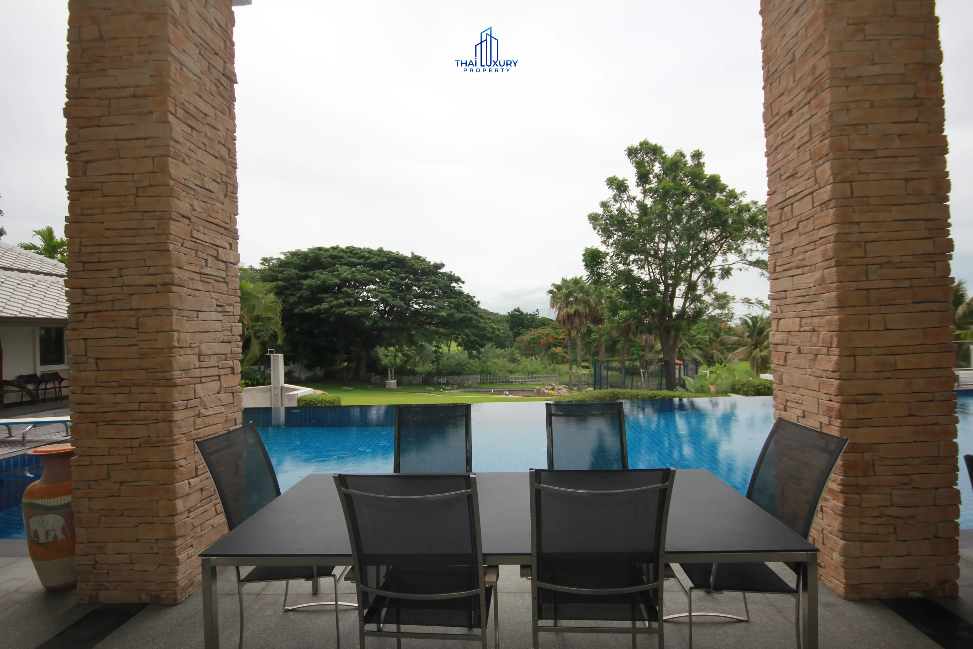 Spacious 9-Bedroom Modern Home with Pool and Garden in Cha-Am
