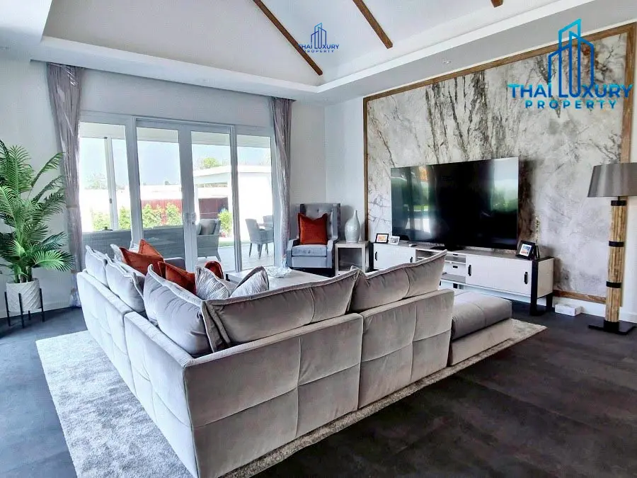 Luxury Private Pool Villa With Mountain View At Baan Phu Thara Mountainside Near Black Mountain Golf Course For Sale
