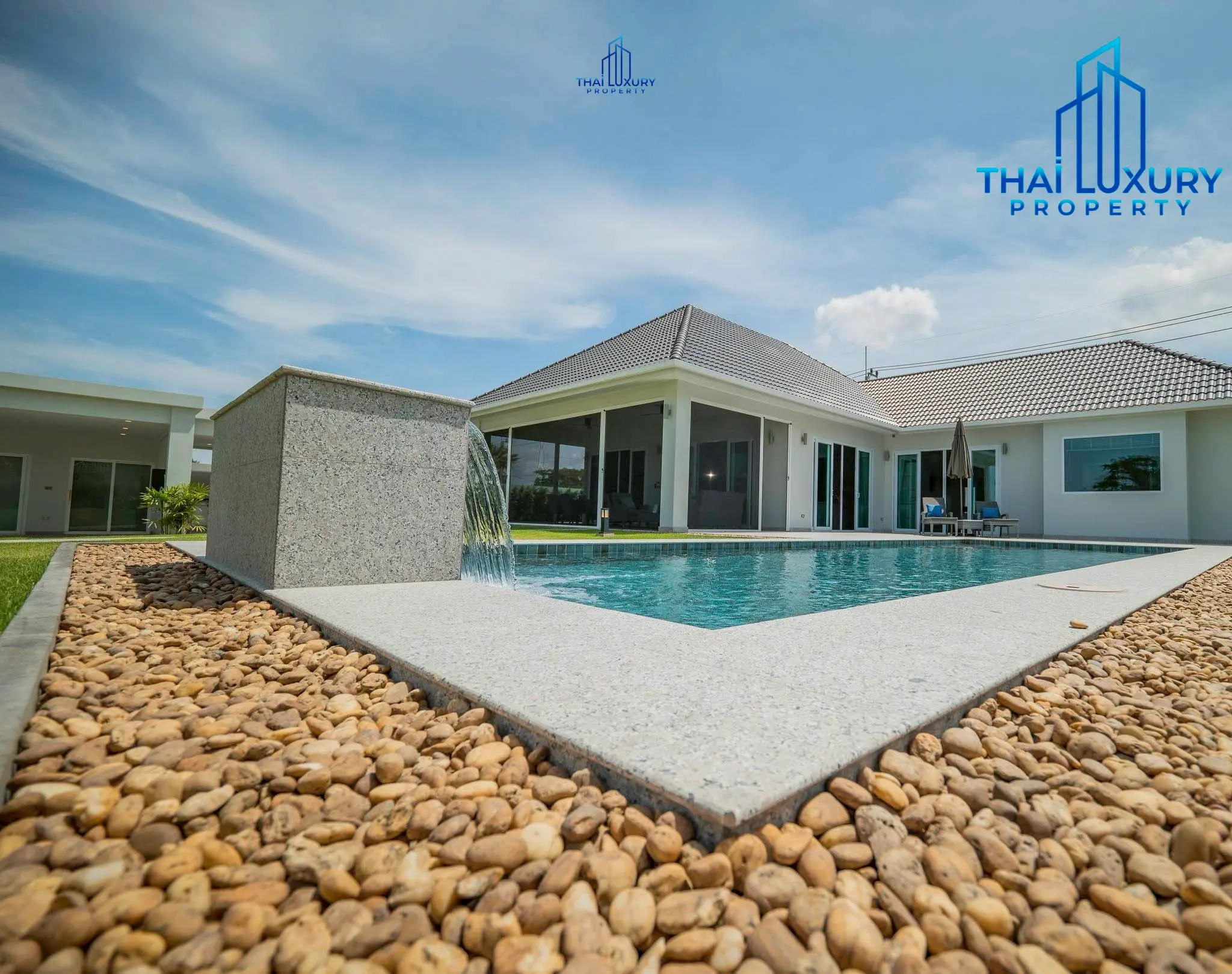 Luxury Private Pool Villa With Mountain View At Baan Phu Thara Mountainside Near Black Mountain Golf Course For Sale