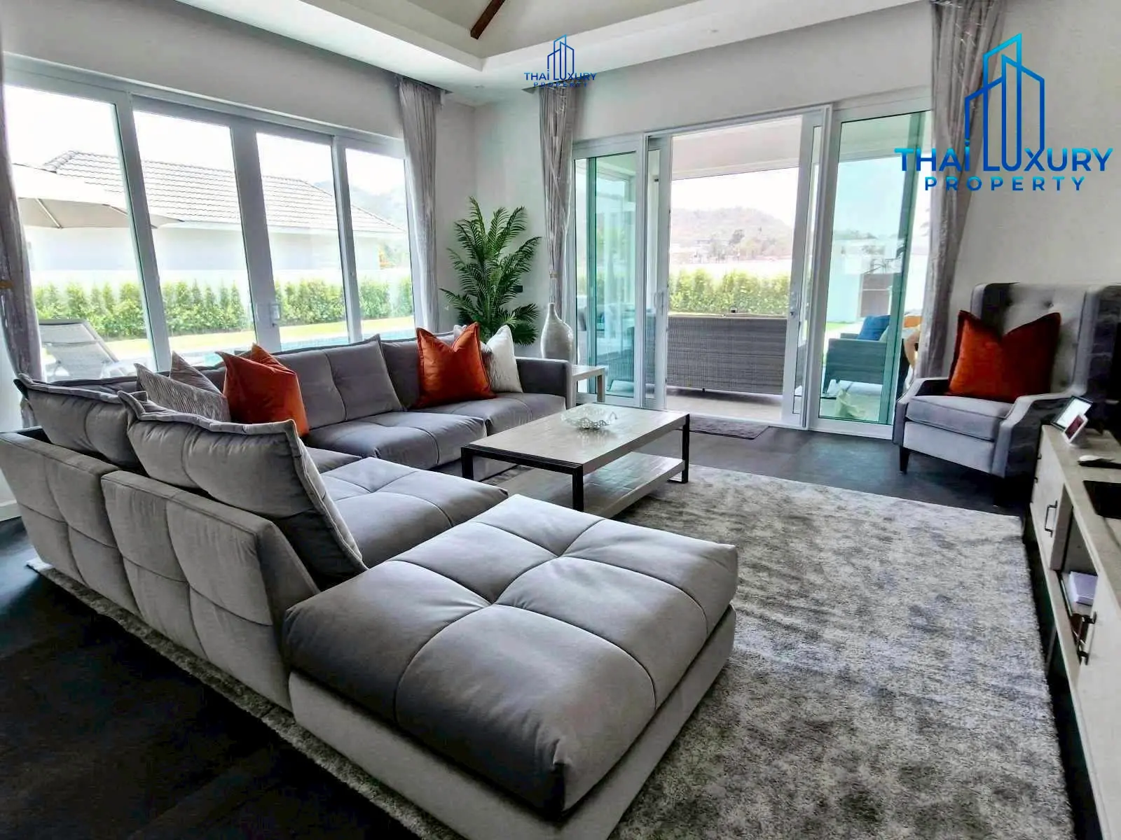 Luxury Private Pool Villa With Mountain View At Baan Phu Thara Mountainside Near Black Mountain Golf Course For Sale