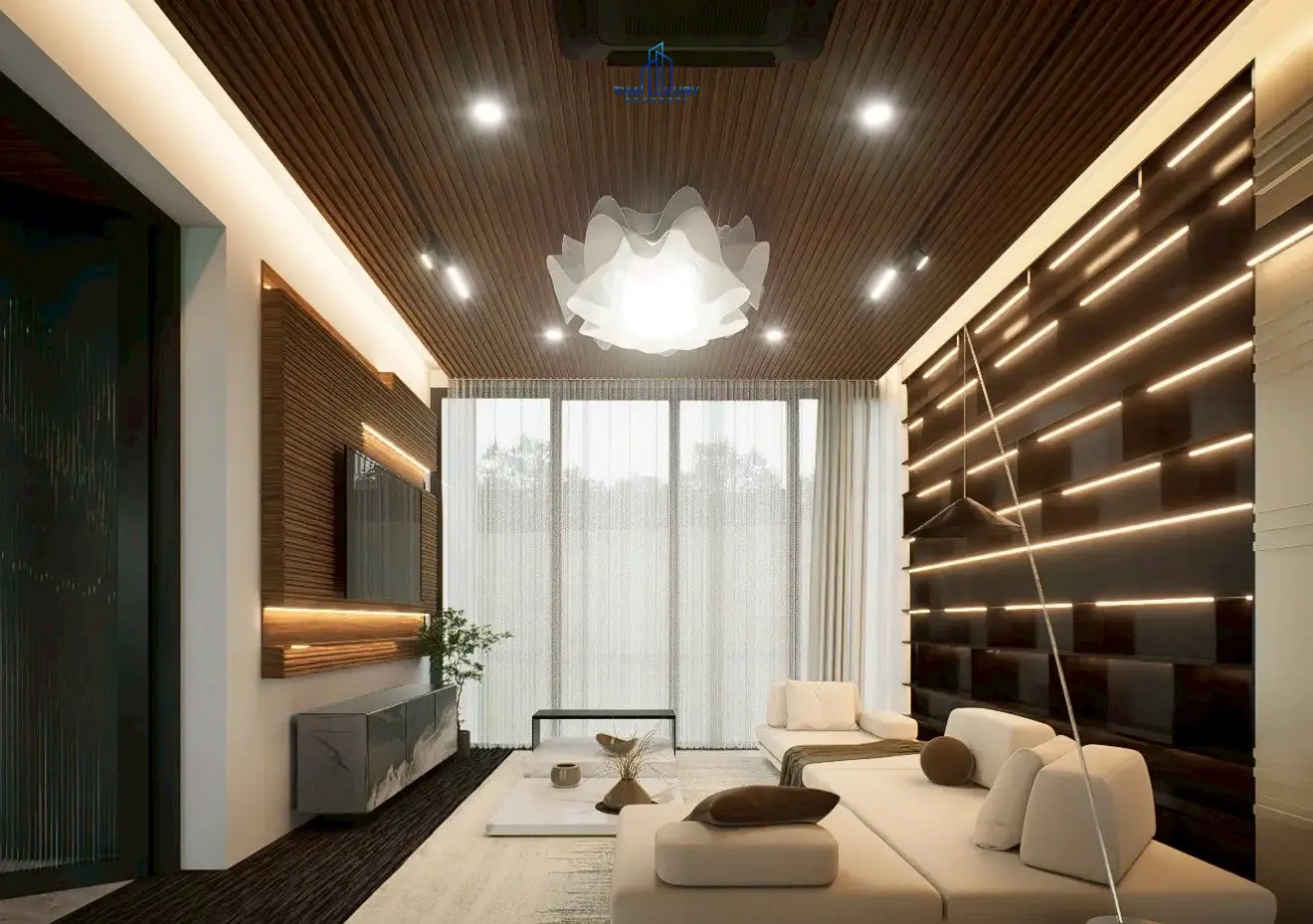 วิลล่าหรู 3 ชั้น 6 ห้องนอน พร้อมสระว่ายน้ำ ที่ Cherina Luxury Pool Villa หัวหิน