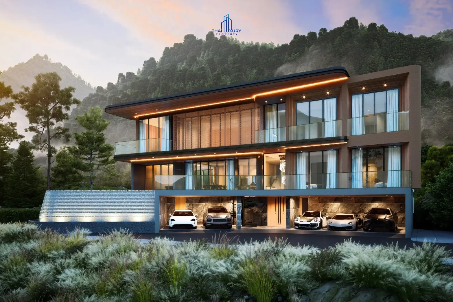 วิลล่าหรู 3 ชั้น 6 ห้องนอน พร้อมสระว่ายน้ำ ที่ Cherina Luxury Pool Villa หัวหิน