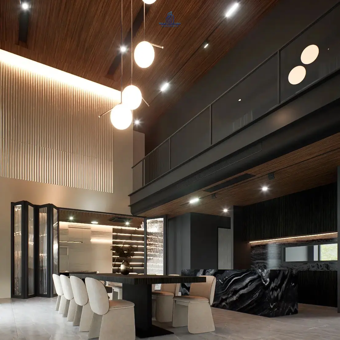 วิลล่าหรู 3 ชั้น 6 ห้องนอน พร้อมสระว่ายน้ำ ที่ Cherina Luxury Pool Villa หัวหิน