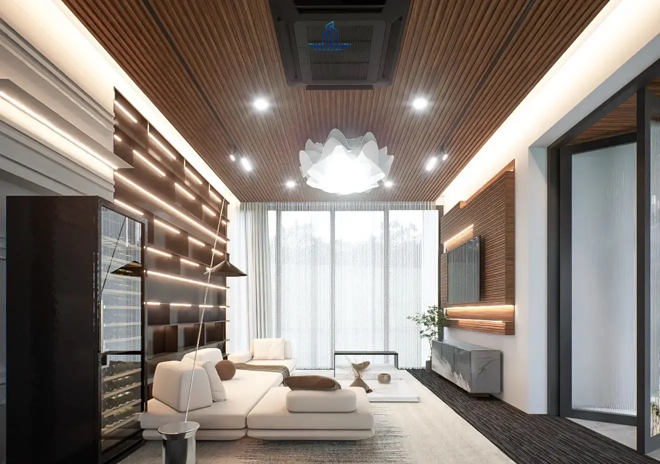 วิลล่าหรู 3 ชั้น 6 ห้องนอน พร้อมสระว่ายน้ำ ที่ Cherina Luxury Pool Villa หัวหิน