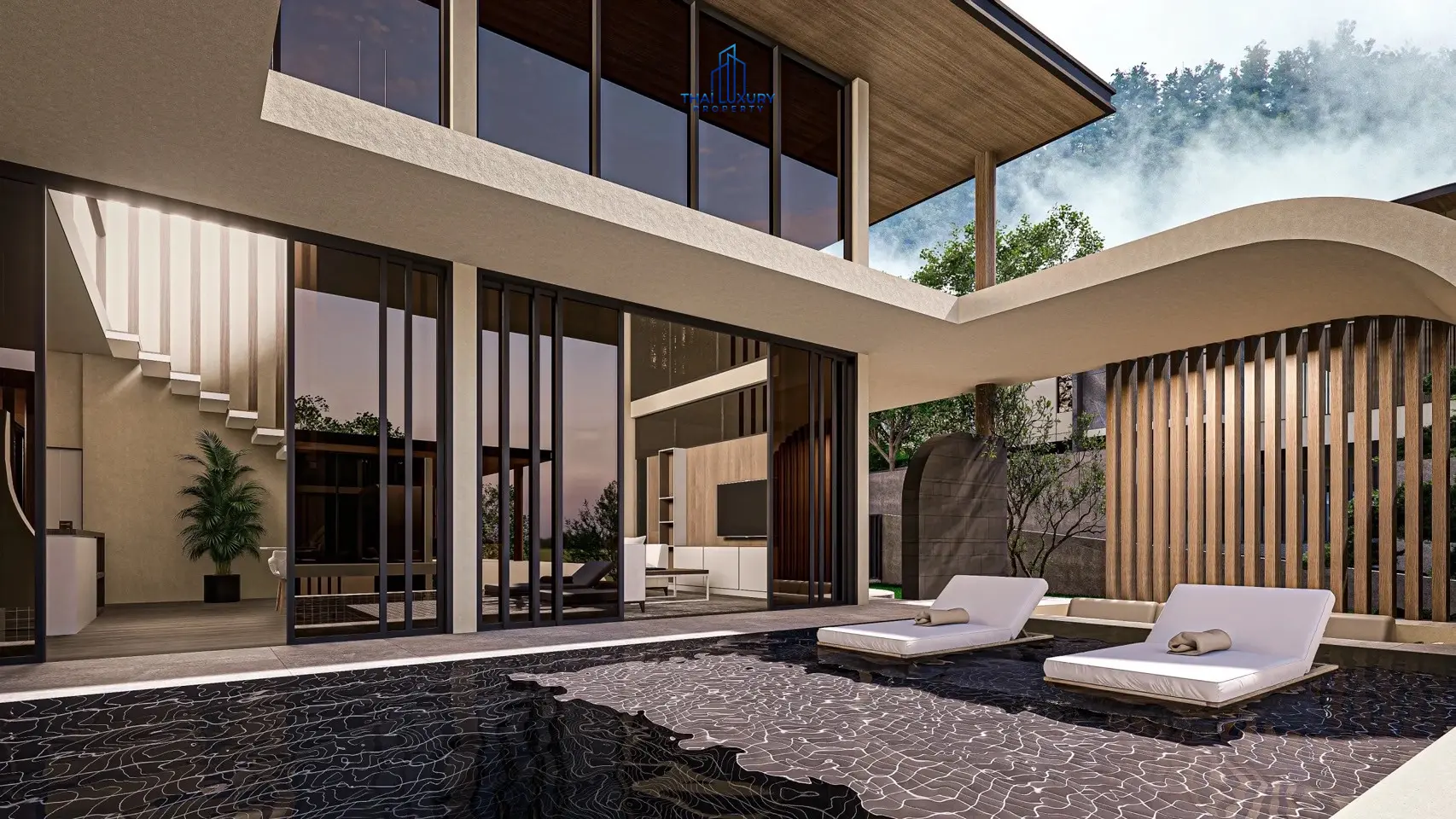 วิลล่าหรู 2 ชั้น 4 ห้องนอน พร้อมสระว่ายน้ำ ที่ Cherina Luxury Pool Villa หัวหิน