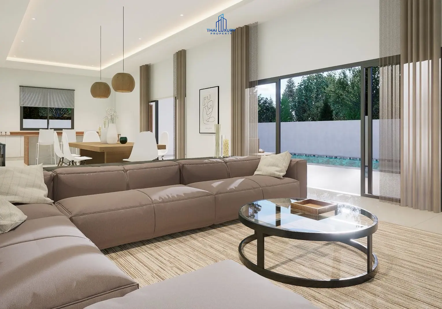 บ้านพูลวิลล่าใหม่ 4 ห้องนอน สไตล์โมเดิร์น พร้อมวิวภูเขา หัวหิน ที่ View Till Khao