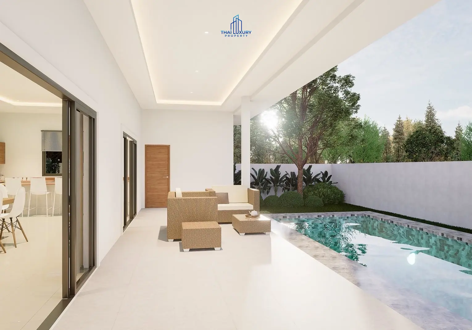บ้านพูลวิลล่าใหม่ 4 ห้องนอน สไตล์โมเดิร์น พร้อมวิวภูเขา หัวหิน ที่ View Till Khao
