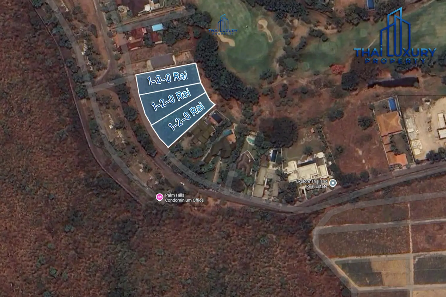 Great Location Land for Sale at Palm Hills Golf Course – Hua Hin Cha-Am