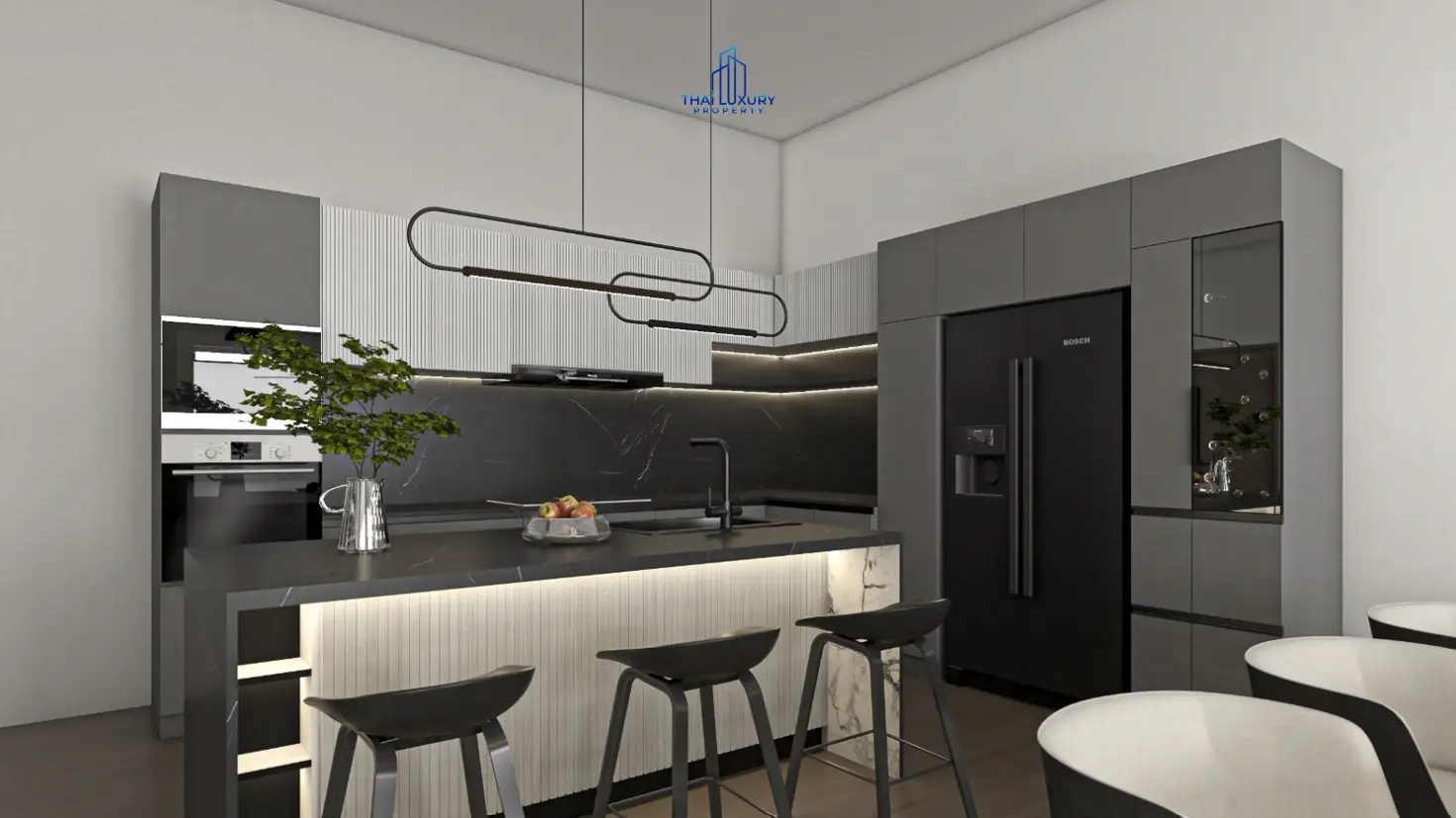 Modern Luxury 3 Bedrooms Pool Villas At Tavisa Hua Hin for Sale