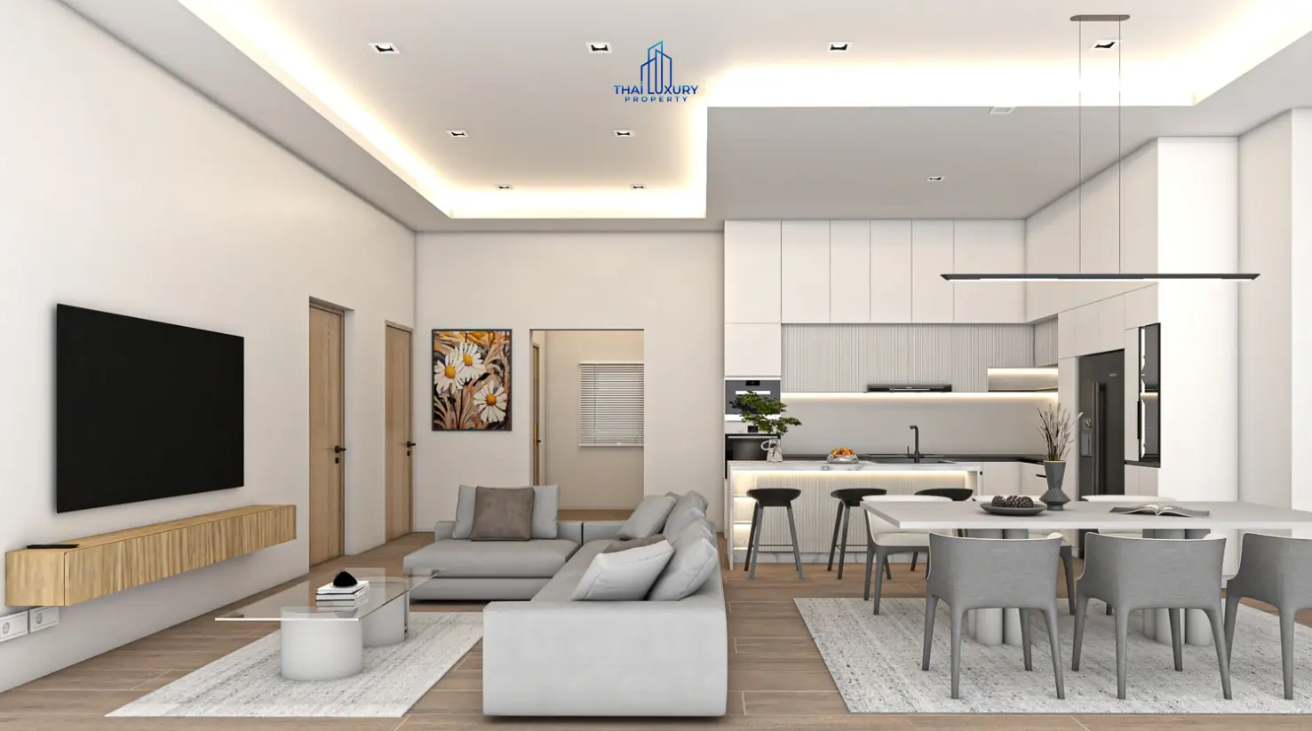 Modern Luxury 3 Bedrooms Pool Villas At Tavisa Hua Hin for Sale