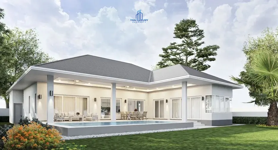 Modern Luxury 3 Bedrooms Pool Villas At Tavisa Hua Hin for Sale