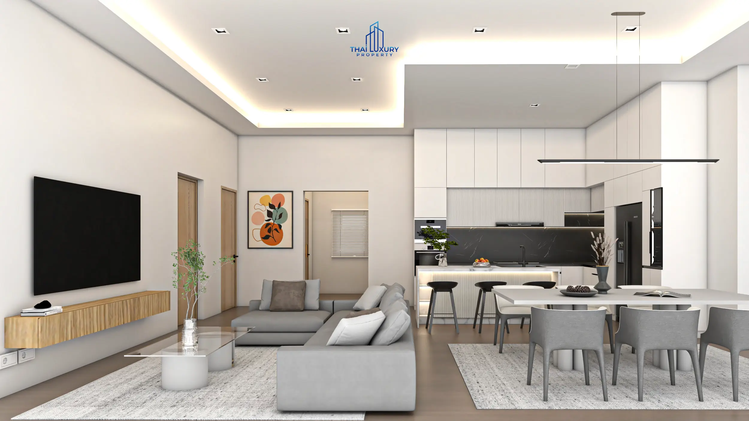 Modern Luxury 3 Bedrooms Pool Villas At Tavisa Hua Hin for Sale