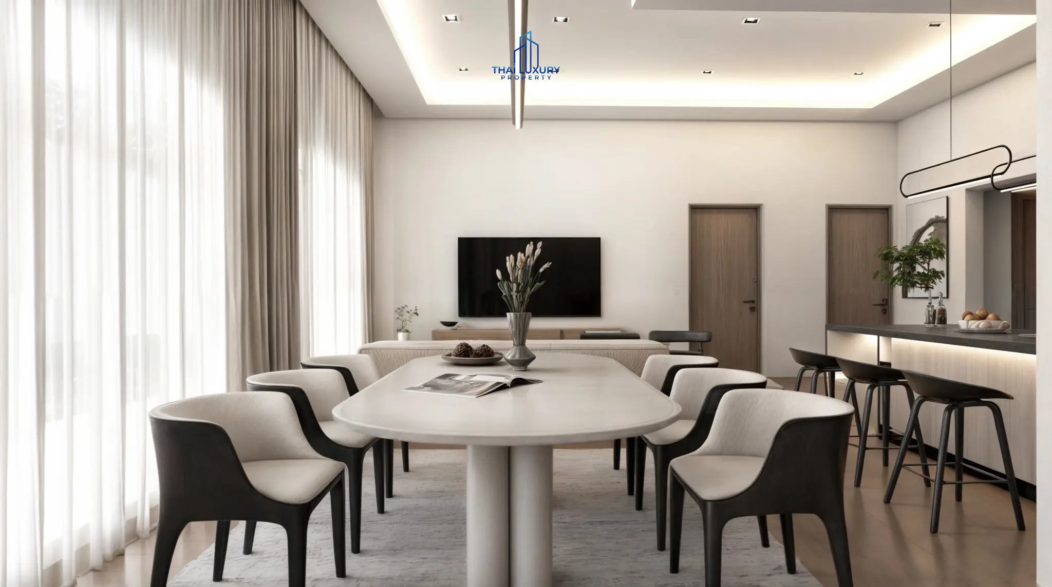 Modern Luxury 3 Bedrooms Pool Villas At Tavisa Hua Hin for Sale