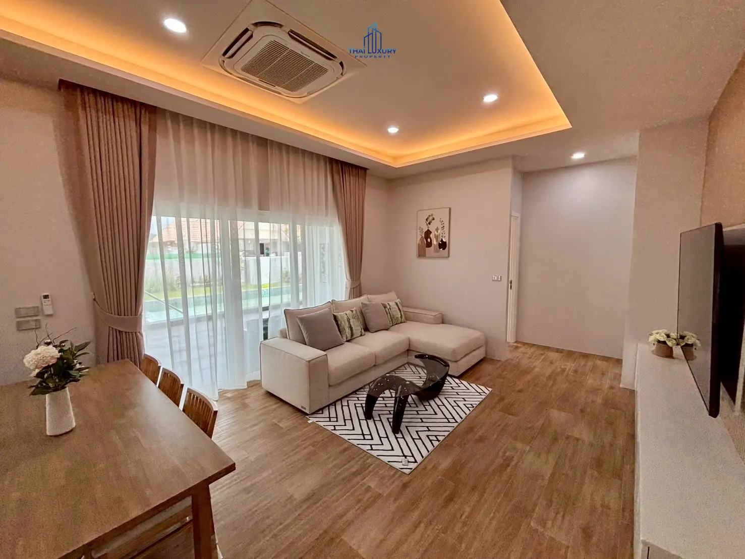 Modern 3 Bedrooms Pool Villa At Dusita Village 2 Hua Hin For Sale