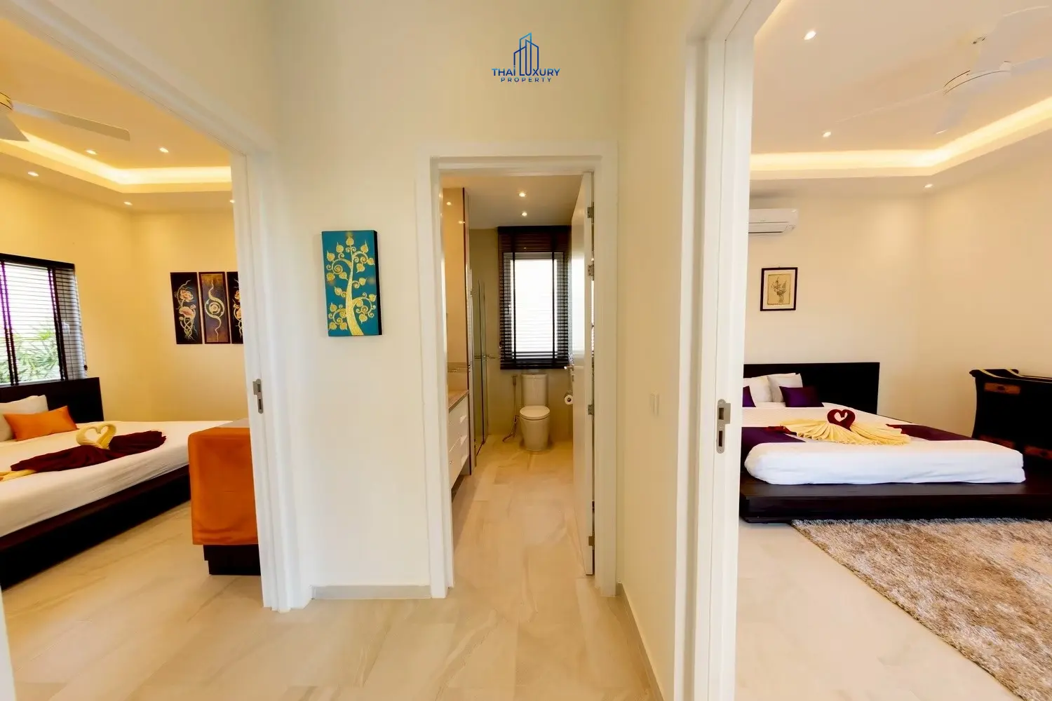 ขายวิลล่าหรู 3 ห้องนอน พร้อมสระว่ายน้ำ หลังใหม่เอี่ยม ที่ Palm Avenue