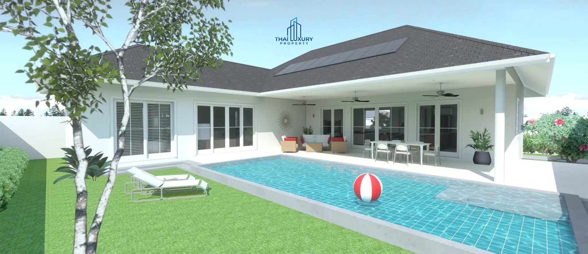 ขายวิลล่าหรู 3 ห้องนอน พร้อมสระว่ายน้ำ ใหม่เอี่ยม ที่ EEDEN LUXE หัวหิน รุ่น Linda 