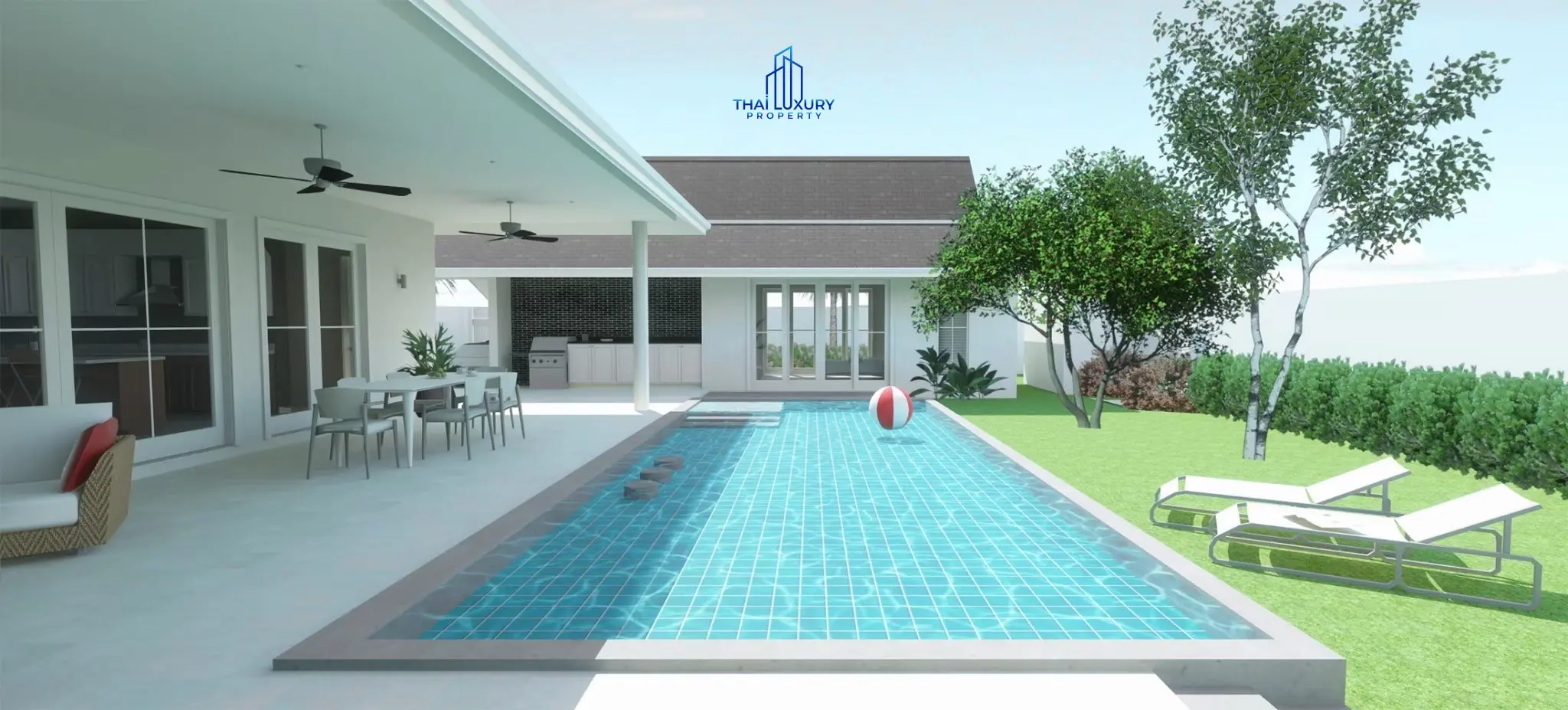 ขายวิลล่าหรู 3 ห้องนอน พร้อมสระว่ายน้ำ ใหม่เอี่ยม ที่ EEDEN LUXE หัวหิน รุ่น Linda 