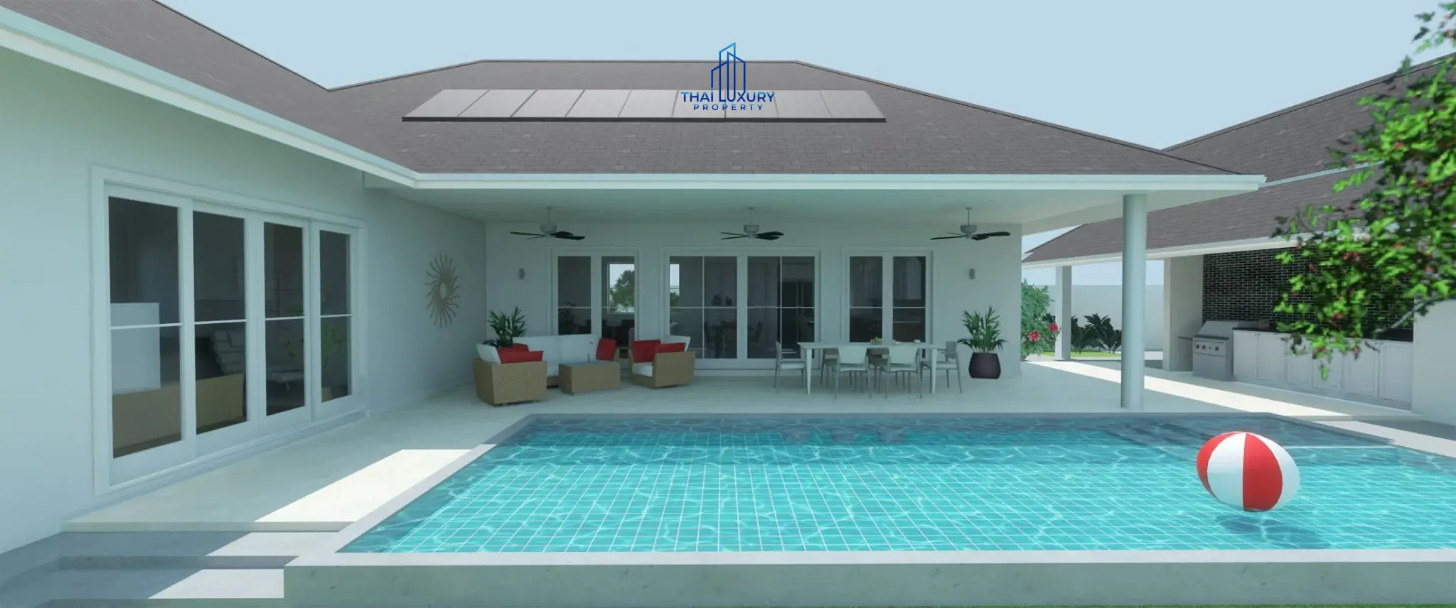ขายวิลล่าหรู 3 ห้องนอน พร้อมสระว่ายน้ำ ใหม่เอี่ยม ที่ EEDEN LUXE หัวหิน รุ่น Aurora 