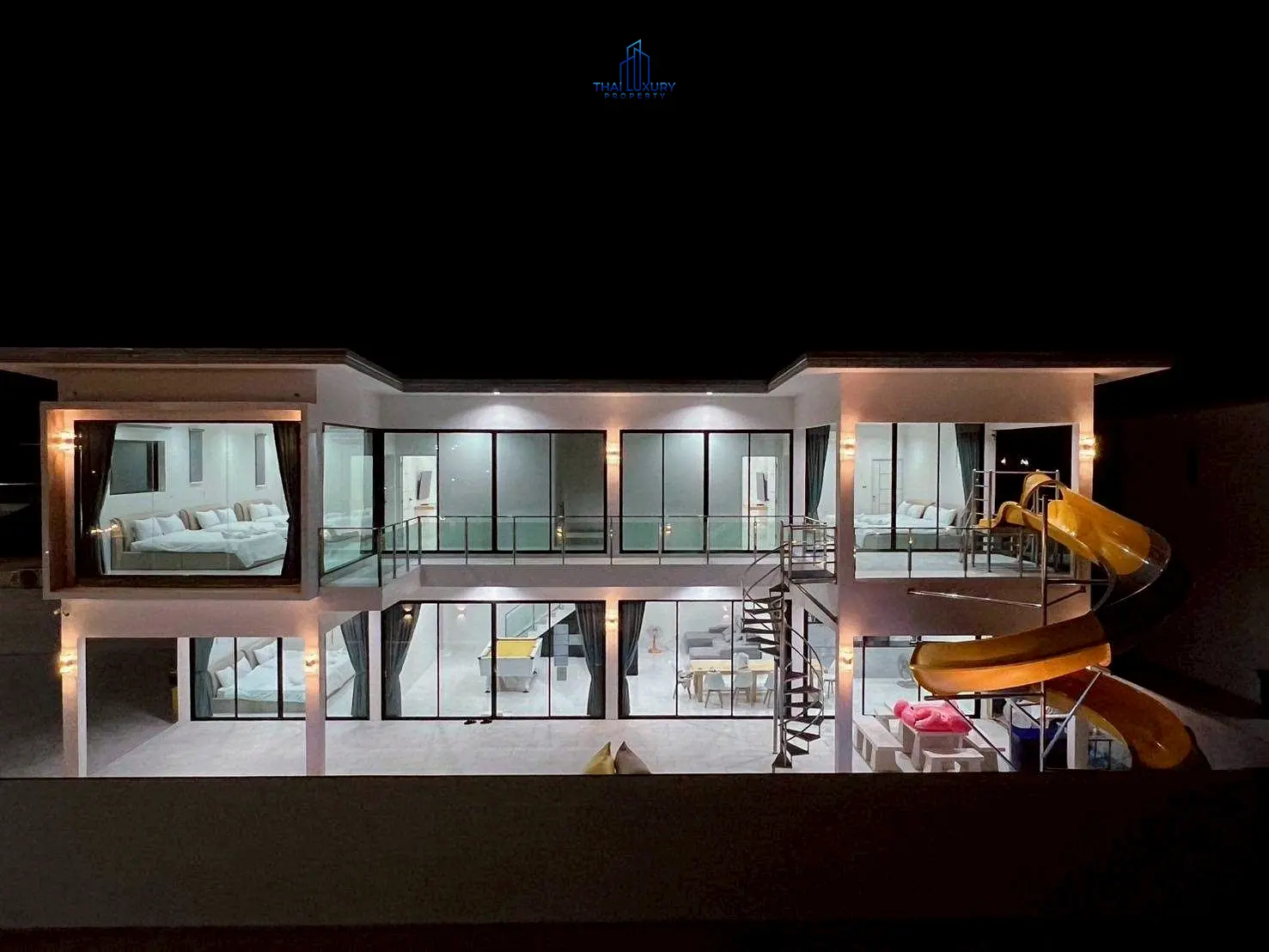 วิลล่าหรู 2 ชั้น พร้อมสระว่ายน้ำส่วนตัว สำหรับขาย ที่ Double P Villa ใจกลางเมืองหัวหิน