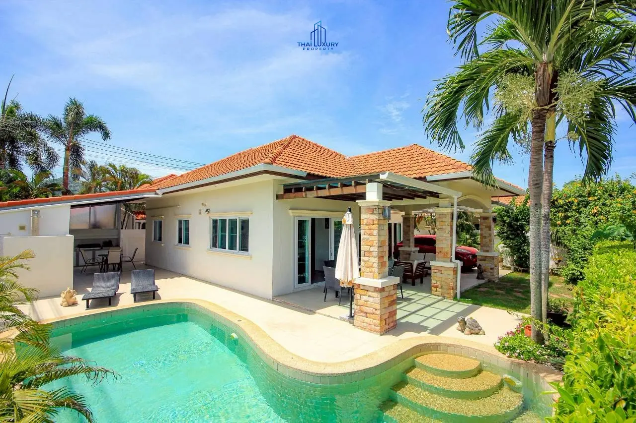 วิลล่าสวย 3 ห้องนอน พร้อมสระว่ายน้ำ ที่ Orchid Paradise Homes หัวหิน ซอย 70
