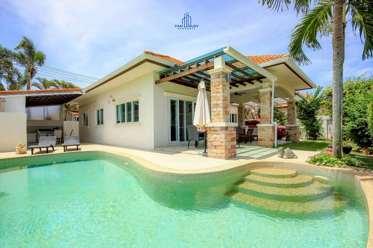 วิลล่าสวย 3 ห้องนอน พร้อมสระว่ายน้ำ ที่ Orchid Paradise Homes หัวหิน ซอย 70