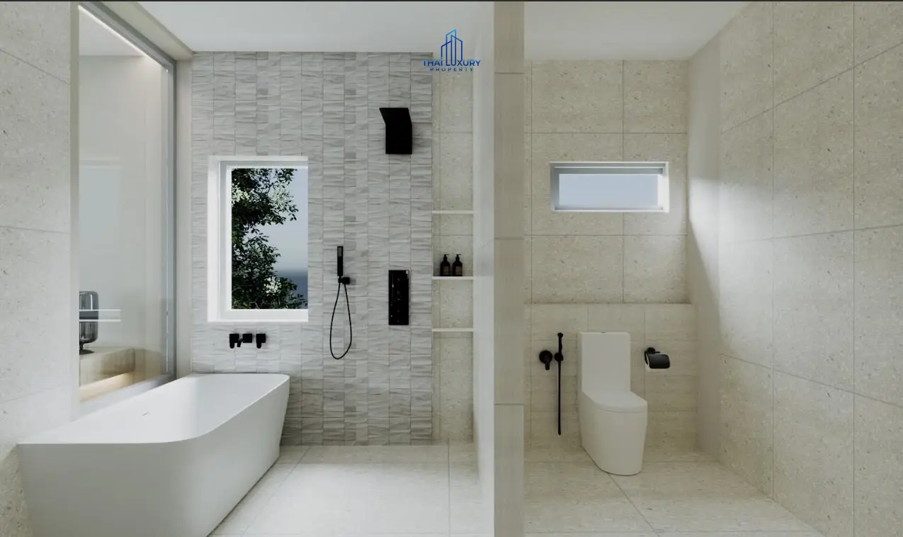 Luxury 2-Storey 4 Bedrooms Villa with Private Swimming Pool for Sale at Villa Samata Pranburi
