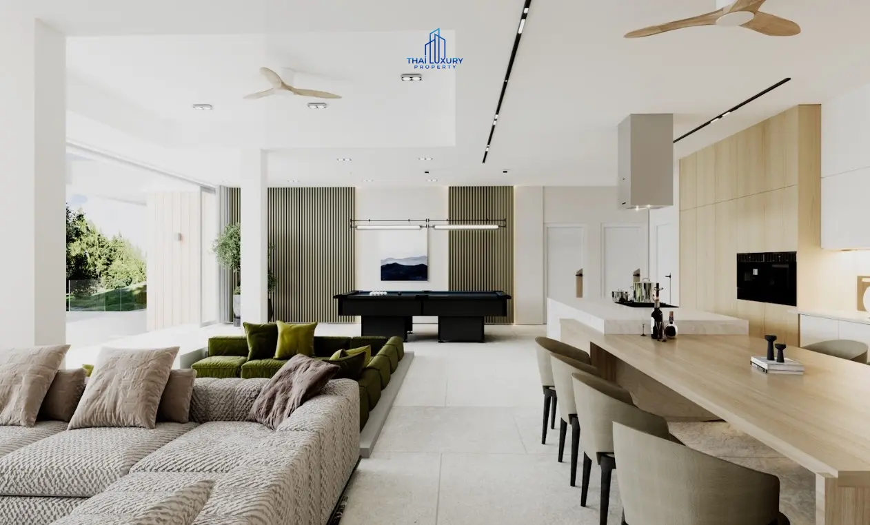 Luxury 2-Storey 4 Bedrooms Villa with Private Swimming Pool for Sale at Villa Samata Pranburi