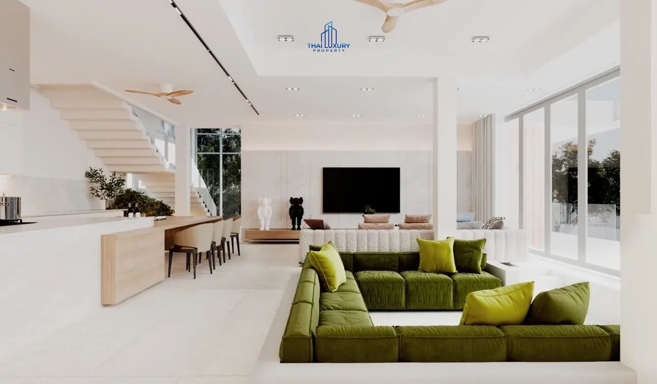 Luxury 2-Storey 4 Bedrooms Villa with Private Swimming Pool for Sale at Villa Samata Pranburi
