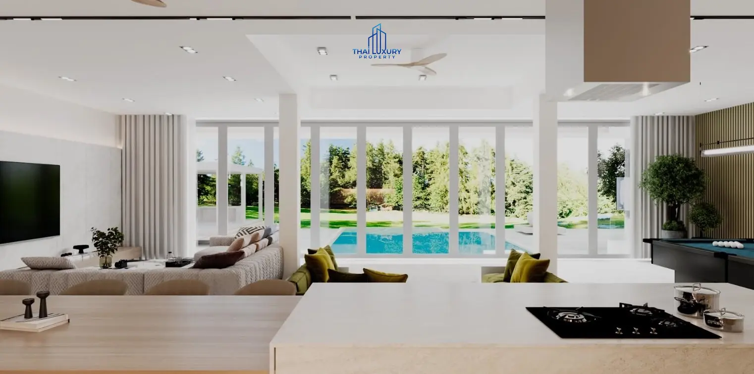 Luxury 2-Storey 4 Bedrooms Villa with Private Swimming Pool for Sale at Villa Samata Pranburi