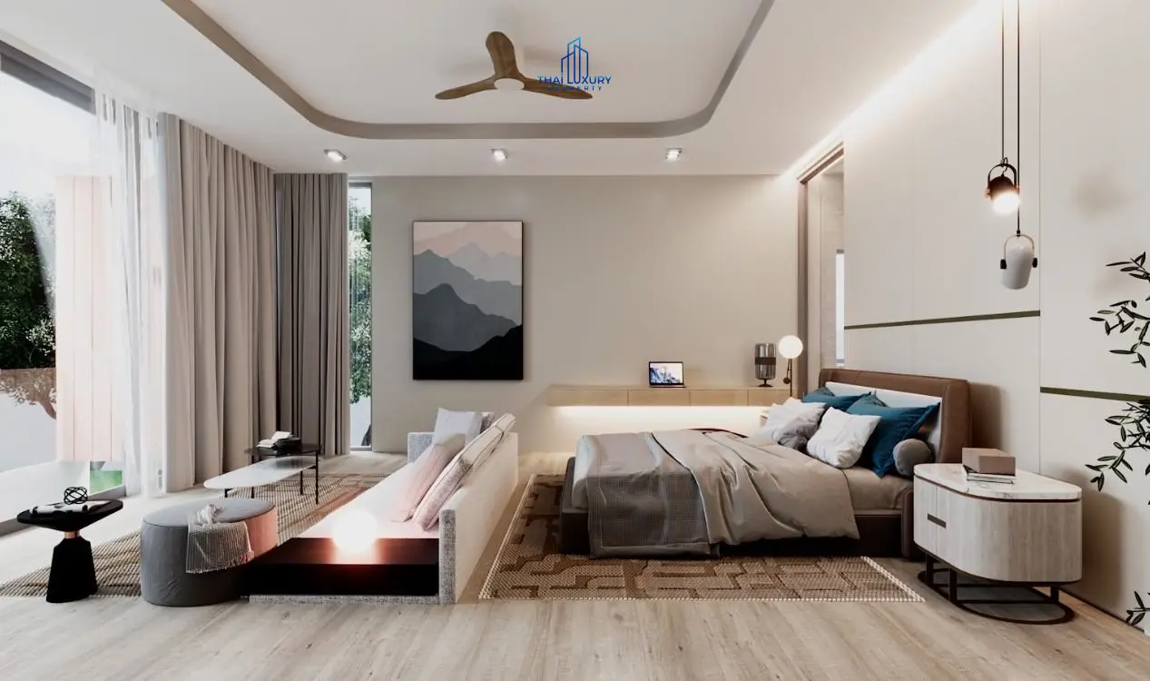 Luxury 2-Storey 4 Bedrooms Villa with Private Swimming Pool for Sale at Villa Samata Pranburi