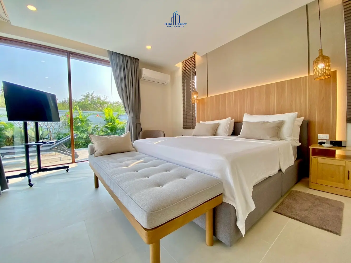 วิลล่าสไตล์โมเดิร์น 3 ห้องนอน พร้อมสระว่ายน้ำ สำหรับขาย ที่ La Felice หัวหิน ใกล้สนามกอล์ฟไพน์แอปเปิล วัลเลย์