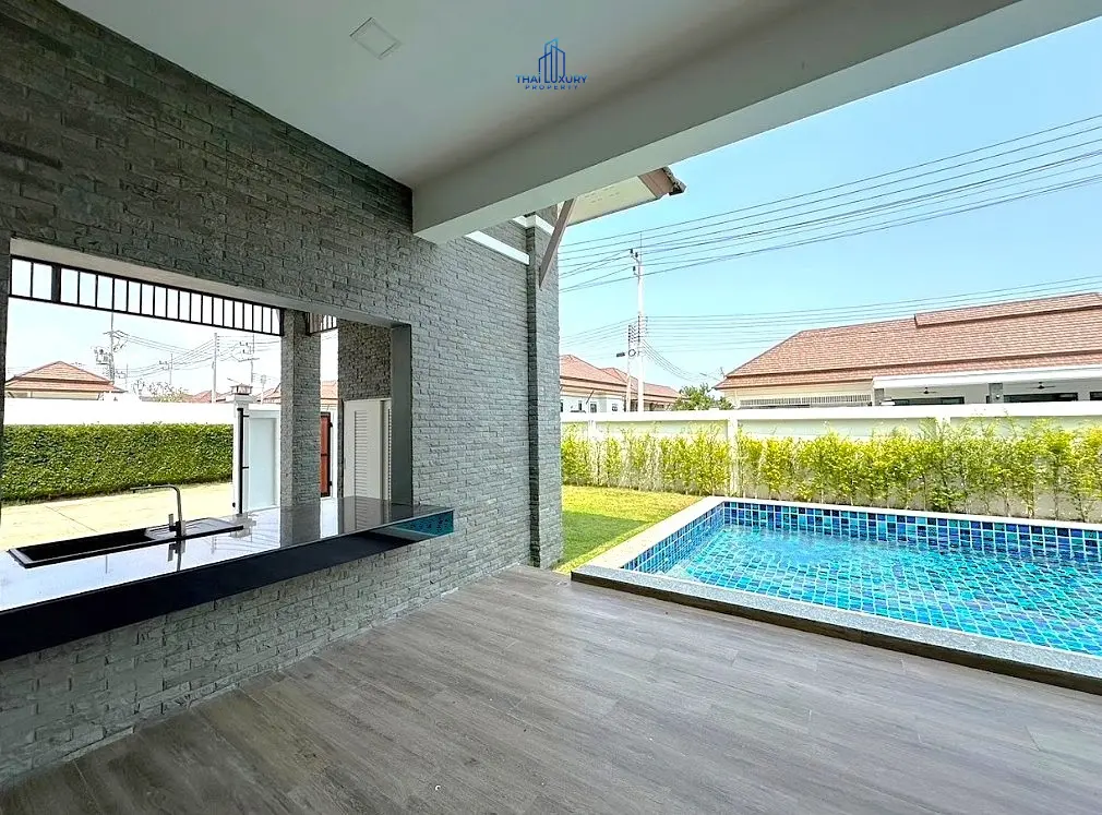 วิลล่าสระว่ายน้ำ 3 ห้องนอนสุดสวย ที่ Plumeria Pool Villa หัวหิน - ชะอำ