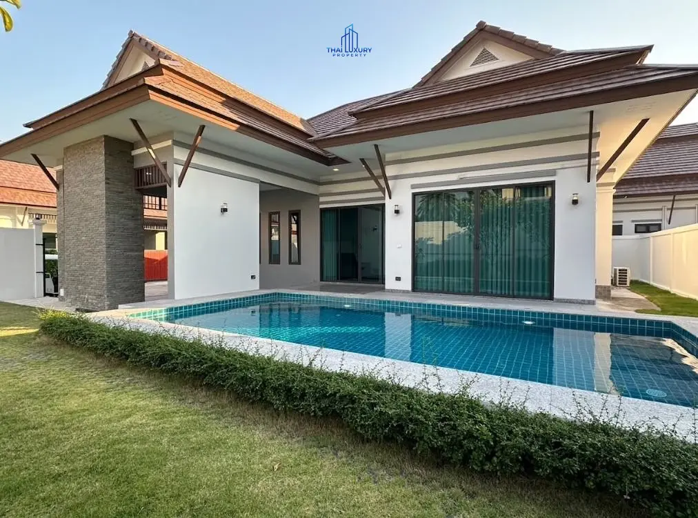 วิลล่าสระว่ายน้ำ 3 ห้องนอนสุดสวย ที่ Plumeria Pool Villa หัวหิน - ชะอำ