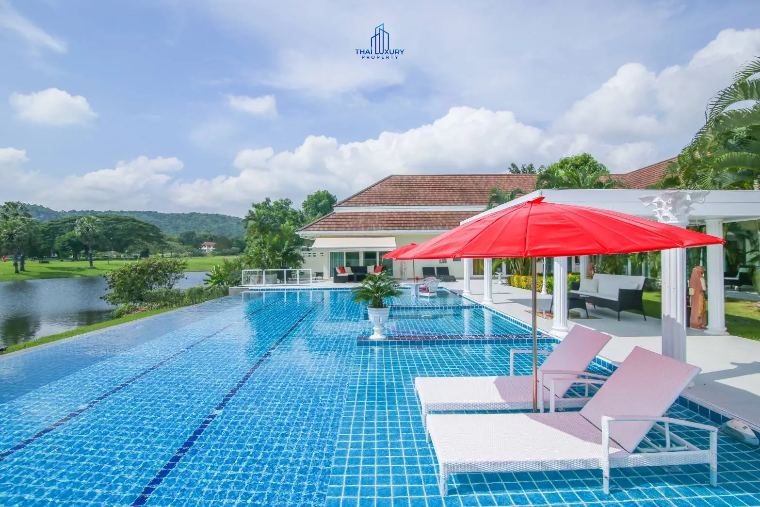วิลล่าหรู 4 ห้องนอน พร้อมสระว่ายน้ำส่วนตัว ที่ Palm Hills Golf Course ชะอำ – หัวหิน