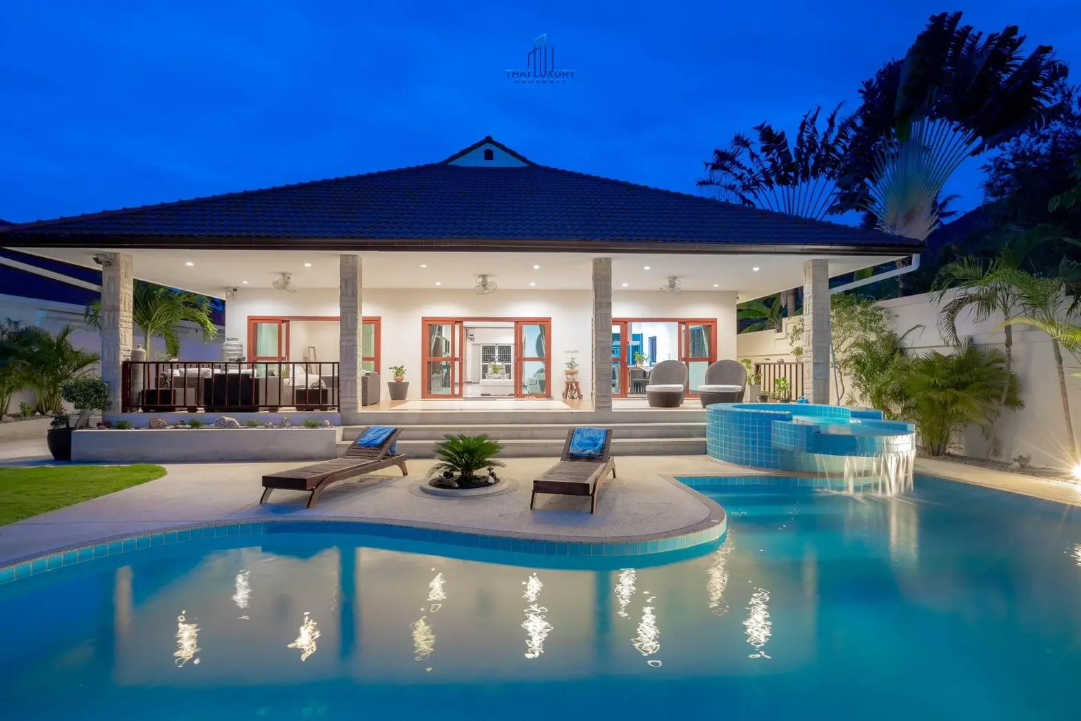 วิลล่าสระว่ายน้ำสไตล์โมเดิร์น 3 ห้องนอน ที่ Golf Village หัวหิน – ขาย