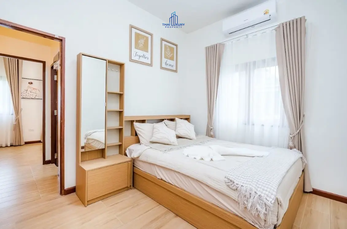 วิลล่าสระว่ายน้ำสไตล์โมเดิร์น 3 ห้องนอน เดี่ยวส่วนตัว สำหรับขาย ที่ชะอำ – หัวหิน
