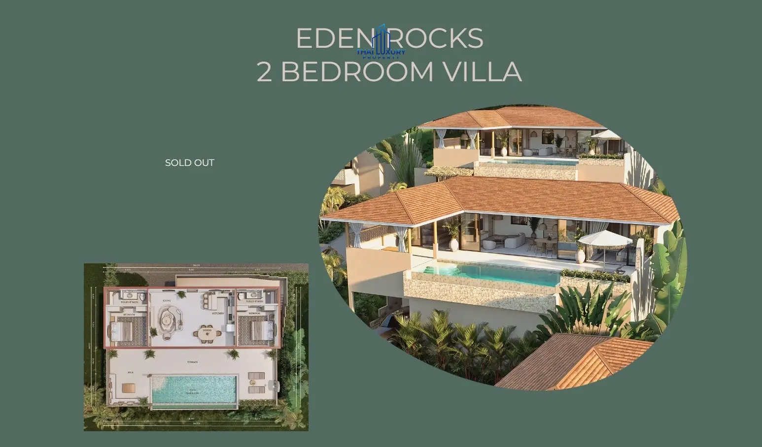 วิลล่าสไตล์ฟิวชันบาหลี-ไทย-เอเชีย 2 ชั้น ที่มีเอกลักษณ์ ณ Eden Rock Villa Hotel เกาะสมุย