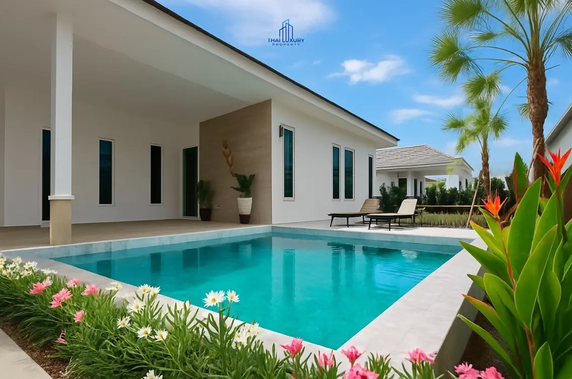 วิลล่าสวย 3 ห้องนอน พร้อมสระว่ายน้ำ ที่ CoCo Hua Hin 88 สำหรับขาย