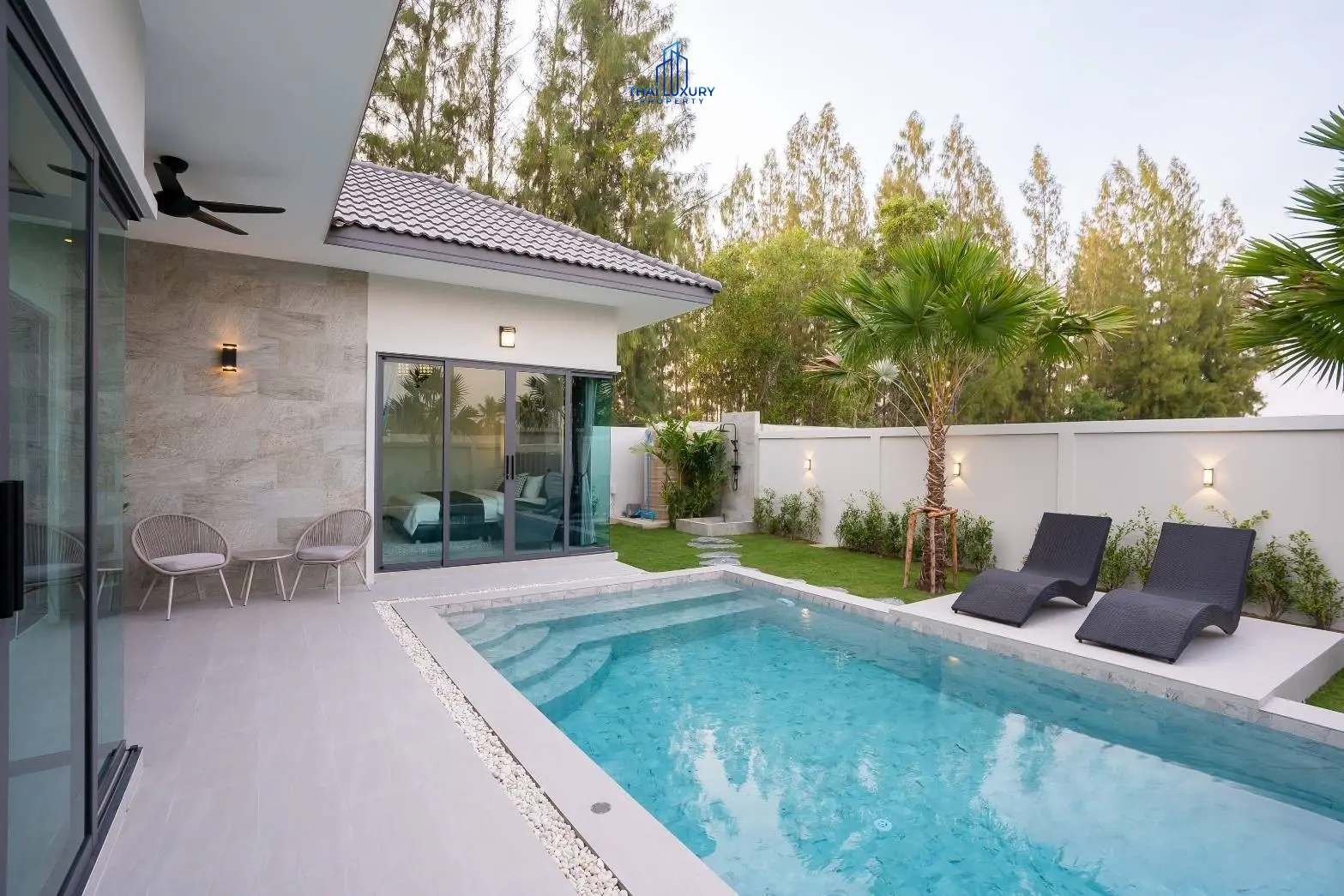 ขายบ้านวิลล่าหรูสมัยใหม่ 3 ห้องนอน พร้อมสระว่ายน้ำ ที่ Oxygen Hua Hin