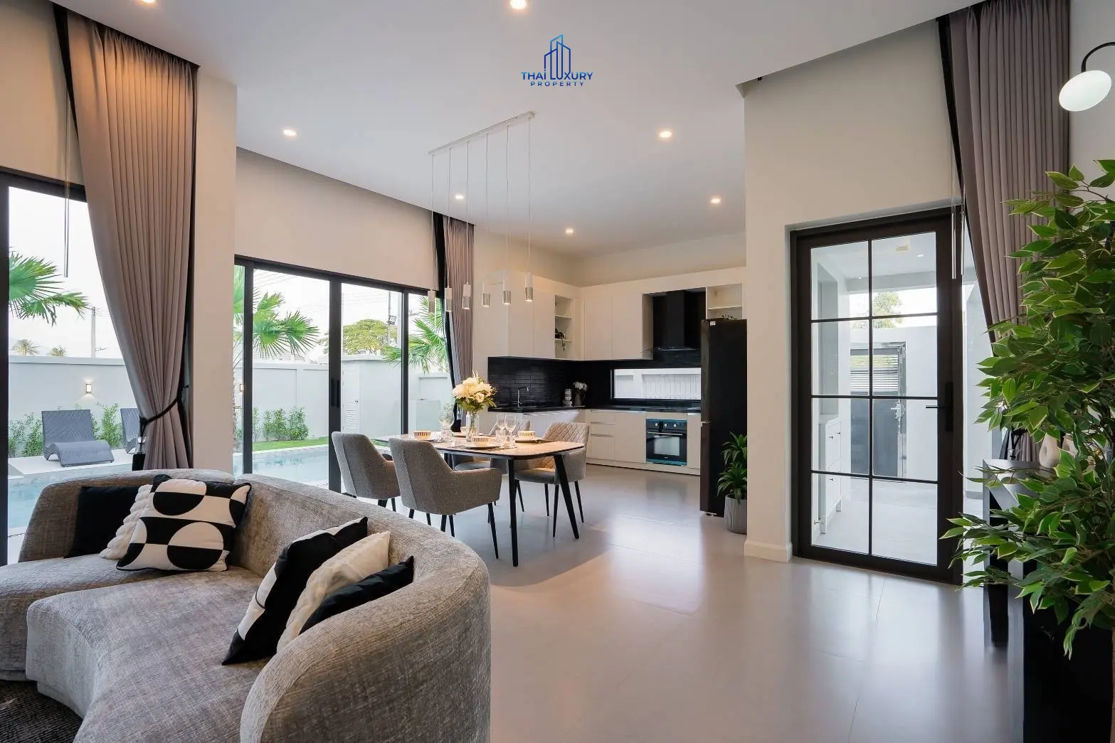 ขายบ้านวิลล่าหรูสมัยใหม่ 3 ห้องนอน พร้อมสระว่ายน้ำ ที่ Oxygen Hua Hin