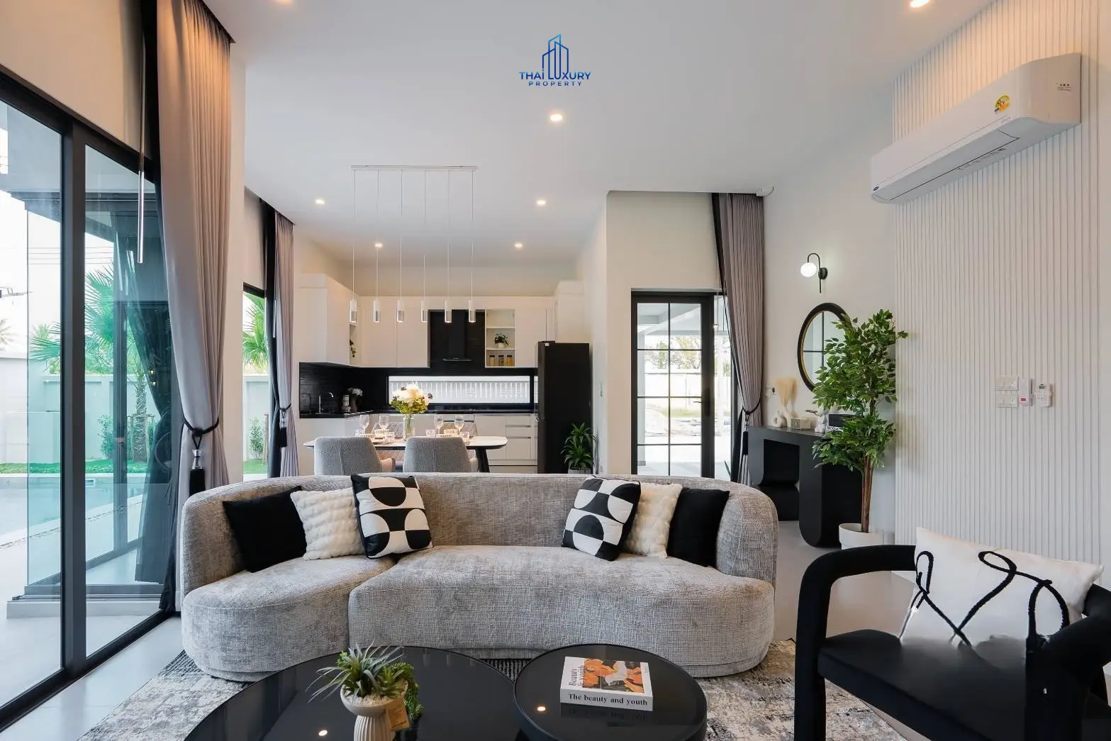 ขายบ้านวิลล่าหรูสมัยใหม่ 3 ห้องนอน พร้อมสระว่ายน้ำ ที่ Oxygen Hua Hin