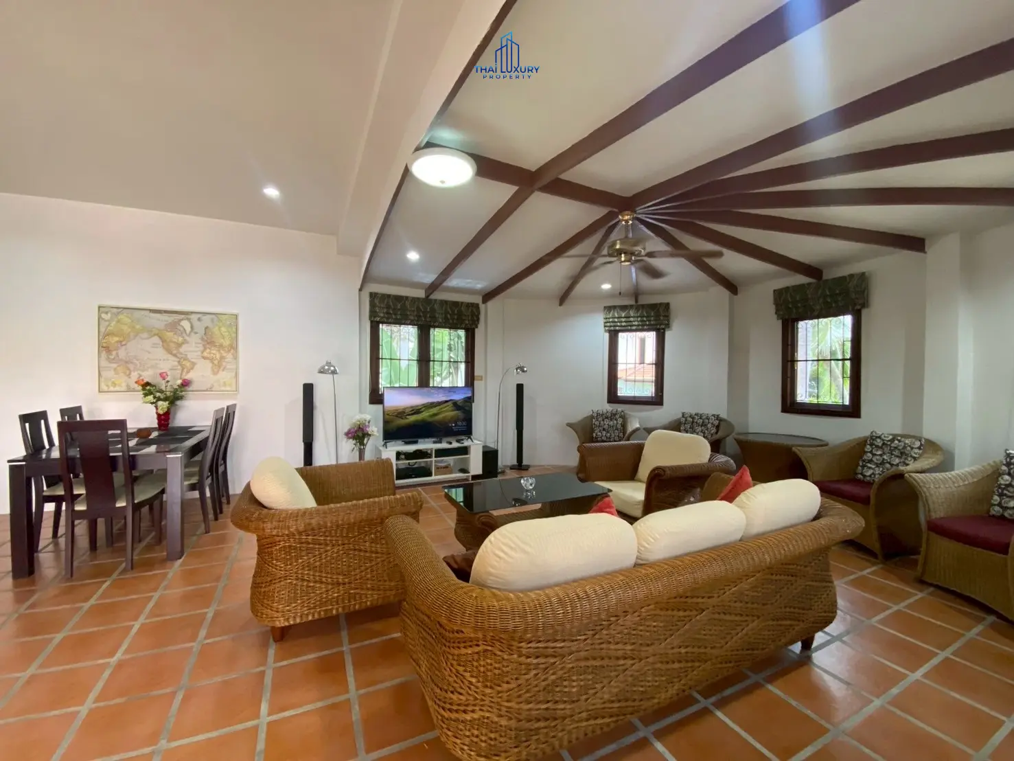 บ้านวิลล่าสวย 3 ห้องนอน พร้อมสระว่ายน้ำ ให้เช่า ที่ Summerland Hua Hin ซอย 56