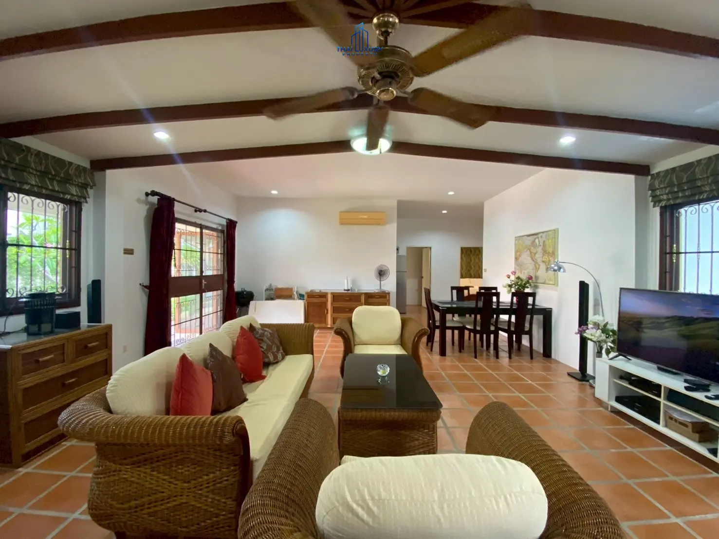 บ้านวิลล่าสวย 3 ห้องนอน พร้อมสระว่ายน้ำ ให้เช่า ที่ Summerland Hua Hin ซอย 56