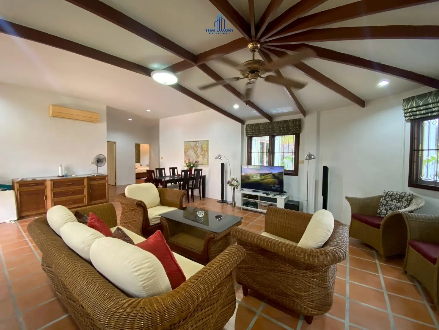 บ้านวิลล่าสวย 3 ห้องนอน พร้อมสระว่ายน้ำ ให้เช่า ที่ Summerland Hua Hin ซอย 56