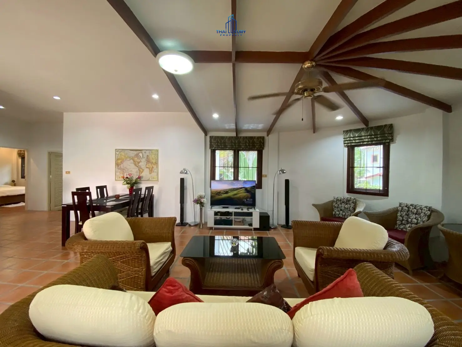 บ้านวิลล่าสวย 3 ห้องนอน พร้อมสระว่ายน้ำ ให้เช่า ที่ Summerland Hua Hin ซอย 56